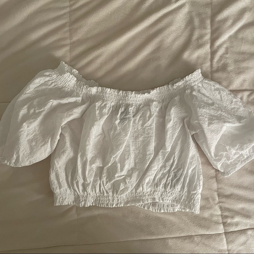 H&M White Crop Top